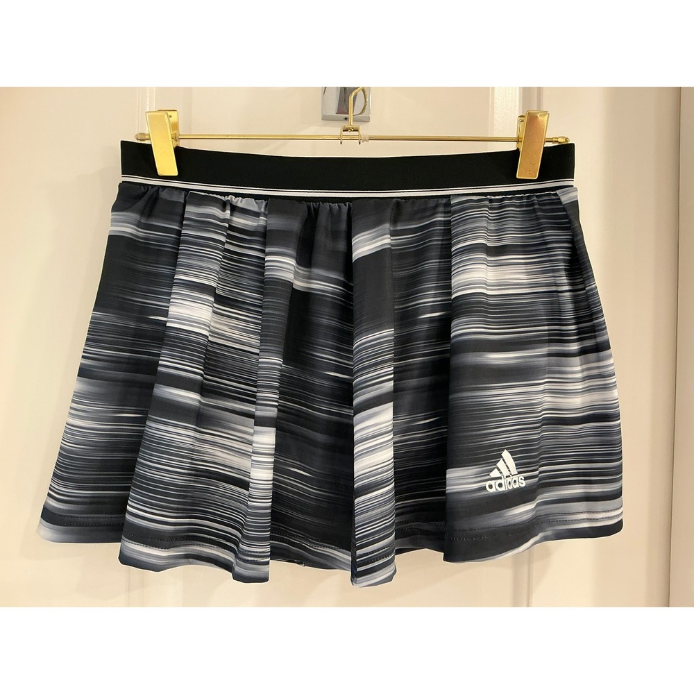 Adidas Response Climalite Tennis Skort Black White Glitch Print Womens Size S - Picture 2 of 7